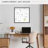 imageMCS Dry Erase Weekly Planner 11x24 Natural Framed Calander Whiteboard for Wall Plan Your Week with Family Weekly Planner for Dinners Sports Events ampamp MoreBlack