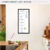 imageMCS Dry Erase Weekly Planner 11x24 Natural Framed Calander Whiteboard for Wall Plan Your Week with Family Weekly Planner for Dinners Sports Events ampamp MoreBlack