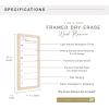 imageMCS Dry Erase Weekly Planner 11x24 Natural Framed Calander Whiteboard for Wall Plan Your Week with Family Weekly Planner for Dinners Sports Events ampamp MoreNatural