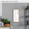 imageMCS Dry Erase Weekly Planner 11x24 Natural Framed Calander Whiteboard for Wall Plan Your Week with Family Weekly Planner for Dinners Sports Events ampamp MoreWalnut