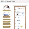 imageMCS Dry Erase Weekly Planner 11x24 Natural Framed Calander Whiteboard for Wall Plan Your Week with Family Weekly Planner for Dinners Sports Events ampamp MoreWalnut