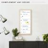 imageMCS Dry Erase Weekly Planner 11x24 Natural Framed Calander Whiteboard for Wall Plan Your Week with Family Weekly Planner for Dinners Sports Events ampamp MoreNatural
