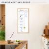 imageMCS Dry Erase Weekly Planner 11x24 Natural Framed Calander Whiteboard for Wall Plan Your Week with Family Weekly Planner for Dinners Sports Events ampamp MoreNatural