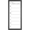 imageMCS Dry Erase Weekly Planner 11x24 Natural Framed Calander Whiteboard for Wall Plan Your Week with Family Weekly Planner for Dinners Sports Events ampamp MoreBlack