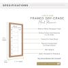 imageMCS Dry Erase Weekly Planner 11x24 Natural Framed Calander Whiteboard for Wall Plan Your Week with Family Weekly Planner for Dinners Sports Events ampamp MoreWalnut
