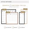 imageMCS Dry Erase Weekly Planner 11x24 Natural Framed Calander Whiteboard for Wall Plan Your Week with Family Weekly Planner for Dinners Sports Events ampamp MoreBlack