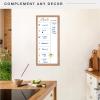 imageMCS Dry Erase Weekly Planner 11x24 Natural Framed Calander Whiteboard for Wall Plan Your Week with Family Weekly Planner for Dinners Sports Events ampamp MoreWalnut