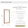 imageMCS Dry Erase Weekly Planner 11x24 Natural Framed Calander Whiteboard for Wall Plan Your Week with Family Weekly Planner for Dinners Sports Events ampamp MoreWalnut