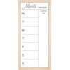 imageMCS Dry Erase Weekly Planner 11x24 Natural Framed Calander Whiteboard for Wall Plan Your Week with Family Weekly Planner for Dinners Sports Events ampamp MoreNatural