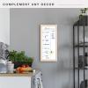 imageMCS Dry Erase Weekly Planner 11x24 Natural Framed Calander Whiteboard for Wall Plan Your Week with Family Weekly Planner for Dinners Sports Events ampamp MoreNatural
