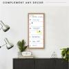imageMCS Dry Erase Weekly Planner 11x24 Natural Framed Calander Whiteboard for Wall Plan Your Week with Family Weekly Planner for Dinners Sports Events ampamp MoreWalnut