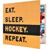imageMCS Expandable 10Page Sports Scrapbook Album with 12 x 12 Inch Pages 135 x 125 Inch Hockey