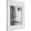imageMCS Framatic Fineline Aluminum Frame Silver 11 x 14 in double matted to 8 x 10 in Single