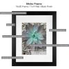 imageMCS Framatic Metro 16x20 Inch Matted for 11x14 Inch Photo Black Frames