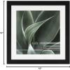 imageMCS Framatic Modern 12x12 Inch Frame with Mat for 10x10 Inch Photo Black 302196Black