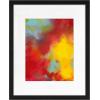 imageMCS Framatic Modern 12x12 Inch Frame with Mat for 10x10 Inch Photo Black 302196Black