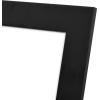 imageMCS Framatic Modern 12x12 Inch Frame with Mat for 10x10 Inch Photo Black 302196Black