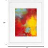 imageMCS Framatic Modern 12x12 Inch Frame with Mat for 10x10 Inch Photo Black 302196White