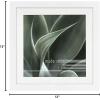 imageMCS Framatic Modern 12x12 Inch Frame with Mat for 10x10 Inch Photo Black 302196White