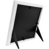 imageMCS Framatic Modern 12x12 Inch Frame with Mat for 10x10 Inch Photo Black 302196White