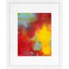 imageMCS Framatic Modern 12x12 Inch Frame with Mat for 10x10 Inch Photo Black 302196White