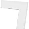 imageMCS Framatic Modern 12x12 Inch Frame with Mat for 10x10 Inch Photo Black 302196White