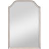 imageMCS Master ampamp Co 24x36 Mirror with Black Woodgrain Solid Wood Frame Arched Wall Hanging Large Mirror for Bathroom Bedroom ampamp LivingroomGray Wood Grain