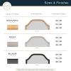 imageMCS Master ampamp Co 24x36 Mirror with Black Woodgrain Solid Wood Frame Arched Wall Hanging Large Mirror for Bathroom Bedroom ampamp LivingroomNatural Wood Grain