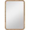imageMCS Simplicity 215x255 Large Wall Mirror Black ampamp Beveled Detail Mirror Vertical ampamp Horizontal Wall Hanging Mirror for Bathroom Bedroom ampamp LivingroomNatural Wood Grain