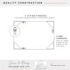 imageMCS Simplicity 215x255 Large Wall Mirror Black ampamp Beveled Detail Mirror Vertical ampamp Horizontal Wall Hanging Mirror for Bathroom Bedroom ampamp LivingroomBrass