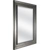 imageMCS Simplicity 215x255 Large Wall Mirror Black ampamp Beveled Detail Mirror Vertical ampamp Horizontal Wall Hanging Mirror for Bathroom Bedroom ampamp LivingroomPewter