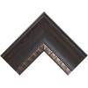 imageMCS Simplicity 215x255 Large Wall Mirror Black ampamp Beveled Detail Mirror Vertical ampamp Horizontal Wall Hanging Mirror for Bathroom Bedroom ampamp LivingroomWalnut