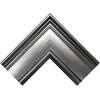 imageMCS Simplicity 215x255 Large Wall Mirror Black ampamp Beveled Detail Mirror Vertical ampamp Horizontal Wall Hanging Mirror for Bathroom Bedroom ampamp LivingroomPewter