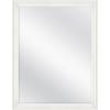 imageMCS Simplicity 215x255 Large Wall Mirror Black ampamp Beveled Detail Mirror Vertical ampamp Horizontal Wall Hanging Mirror for Bathroom Bedroom ampamp LivingroomWhite Woodgrain