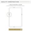 imageMCS Simplicity 215x255 Large Wall Mirror Black ampamp Beveled Detail Mirror Vertical ampamp Horizontal Wall Hanging Mirror for Bathroom Bedroom ampamp LivingroomNatural Wood Grain