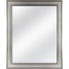 imageMCS Simplicity 215x255 Large Wall Mirror Black ampamp Beveled Detail Mirror Vertical ampamp Horizontal Wall Hanging Mirror for Bathroom Bedroom ampamp LivingroomTwotone Warm Pewter and Silver