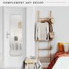 imageMCS Simplicity 215x255 Large Wall Mirror Black ampamp Beveled Detail Mirror Vertical ampamp Horizontal Wall Hanging Mirror for Bathroom Bedroom ampamp LivingroomLight Aqua