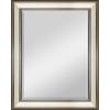 imageMCS Simplicity 215x255 Large Wall Mirror Black ampamp Beveled Detail Mirror Vertical ampamp Horizontal Wall Hanging Mirror for Bathroom Bedroom ampamp LivingroomTwotone Warm Pewter and Silver