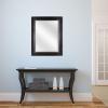 imageMCS Simplicity 215x255 Large Wall Mirror Black ampamp Beveled Detail Mirror Vertical ampamp Horizontal Wall Hanging Mirror for Bathroom Bedroom ampamp LivingroomWalnut