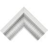imageMCS Simplicity 215x255 Large Wall Mirror Black ampamp Beveled Detail Mirror Vertical ampamp Horizontal Wall Hanging Mirror for Bathroom Bedroom ampamp LivingroomWhite and Woven Silver