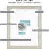 imageMCS Studio Gallery 11x14 Matted to 5x7 Picture Frame Gray Woodgrain Square Photo Frame for Photos Posters ampamp Art Prints 1Pack