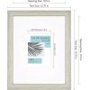 imageMCS Studio Gallery 11x14 Matted to 5x7 Picture Frame Gray Woodgrain Square Photo Frame for Photos Posters ampamp Art Prints 1Pack