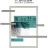 imageMCS Studio Gallery 16x24 Poster Frame Gray Woodgrain Vertical ampamp Horizontal Wall Hanging Large Picture Frame for Photos Posters ampamp Art Prints 2Pack