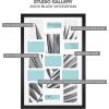 imageMCS Studio Gallery 20x30 Collage Picture Frame Black Woodgrain Rectangle Photo Frame for 15 Photos 1Pack