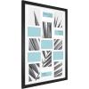 imageMCS Studio Gallery 20x30 Collage Picture Frame Black Woodgrain Rectangle Photo Frame for 15 Photos 1Pack