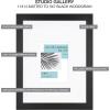 imageMCS Studio Gallery Frame Black Woodgrain 11 x 14 in