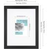 imageMCS Studio Gallery Frame Black Woodgrain 11 x 14 in