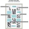 imageMCS Studio Gallery Frame Gray Woodgrain 20 x 30 in Collage Single