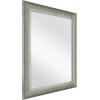 imageMCS Summit Large Wall Mirror Modern Rectangle Mirror Home Decor for Living Room Bedroom or Bathroom 295 by 415 Inch Silver