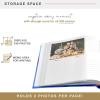 imageMCS The Story of Us Photo Album Holds 200 4x6 Photos with Memo Space Tan Linen Cover Clear SideLoading Pockets  Scrapbook Style Keepsake for Weddings Anniversaries ampamp More  A Thoughtful GiftThe Moments